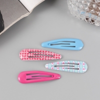 Невидимка для волос "Флора" (набор 8 шт) весна, 5 см, микс Невидимка для волос "Флора" (набор 8 шт) весна, 5 см, микс