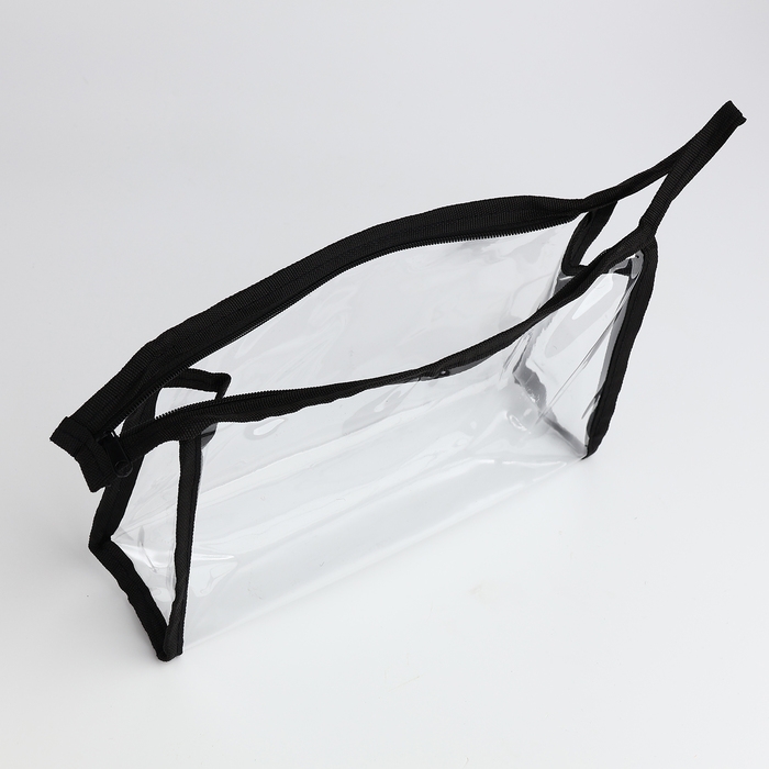 Набор косметичек 2 в 1 на молнии, цвет чёрный Набор косметичек 2 в 1 на молнии, цвет чёрный