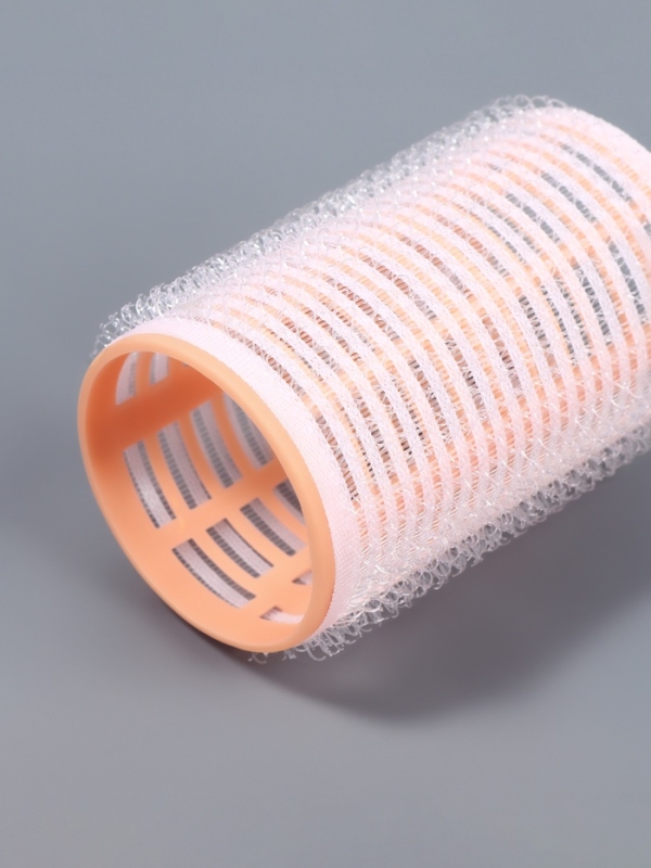 Бигуди для чёлки, с зажимом, d = 3,5 см, 6,2 см, цвет бежевый