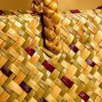 Сумка плетёная из пандана и водного гиацинта 38х14х40 см