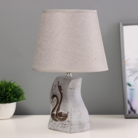Настольная лампа"Лебеди" Е14 40Вт серый 20х20х32см Настольная лампа"Лебеди" Е14 40Вт серый 20х20х32см