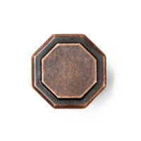 Ручка кнопка ТУНДРА LIGHT РК034AC, цвет медь, 8 шт TMP