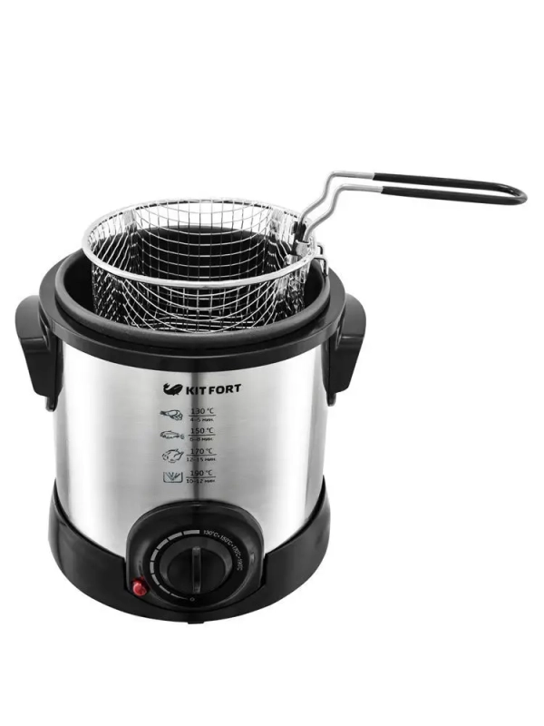Электрическая фритюрница с чашей для фри 1 литр KT-2009