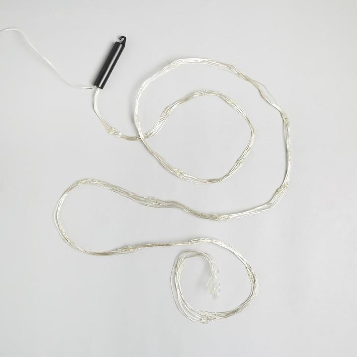 Гирлянда «Конский хвост» 8 нитей по 2 м, IP20, серебристая нить, 160 LED, свечение белое, USB Гирлянда «Конский хвост» 8 нитей по 2 м, IP20, серебристая нить, 160 LED, свечение белое, USB