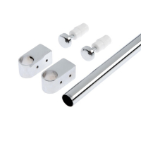 Рейлинг ТУНДРА d=16 мм, L=600 мм, комплект из 2 держателей и 2 заглушек, цвет хром Рейлинг ТУНДРА d=16 мм, L=600 мм, комплект из 2 держателей и 2 заглушек, цвет хром