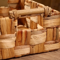 Корзина плетеная 35х20х15 см, водный гиацинт