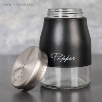 Солонка стеклянная &laquo;Стиль&raquo;, 160 мл, надпись МИКС