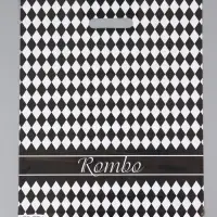 Пакет "Ромб, полиэтиленовый с вырубной ручкой 38х47 см, 60 мкм