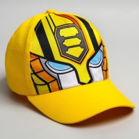 Кепка детская для мальчика, жёлтая, размер 52-56, &laquo;Трансформеры&raquo;
