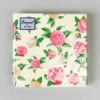 Нежные розы, Салф. Bouquet de Luxe 24х24 3 слоя 25л /15, шт