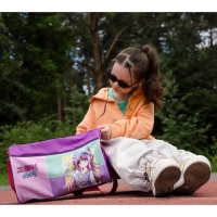 Сумка детская спортивная для девочки «Аниме», 40х21х24см, цвет сиреневый Сумка детская спортивная для девочки «Аниме», 40х21х24см, цвет сиреневый