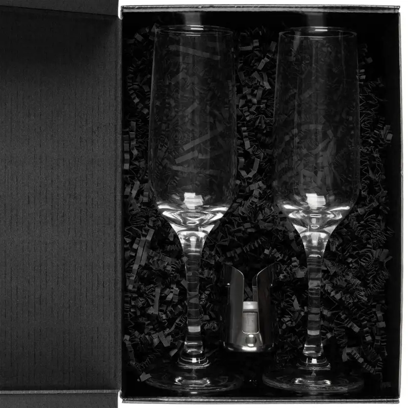 Набор для шампанского Isabella, в черной упаковке