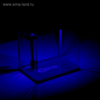 Аквариум SeaStar HX-390F в комплекте: LED-лампа 3х цветная, 7 режимов, фильтр, 30 л, голубой