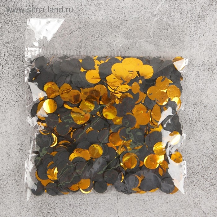 Конфетти &laquo;Золото&raquo;, 20 г, d=1,1 см