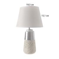 Настольная лампа с абажуром RISALUX &laquo;Удача&raquo;, 1&times;Е14, 40 Вт, белый, 22&times;22&times;39 см