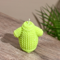 Свеча "Свитер" 3х3х6 см, соевый воск МИКС Свеча "Свитер" 3х3х6 см, соевый воск МИКС