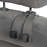 Крючок на подголовник двойной, серый Крючок на подголовник двойной, серый