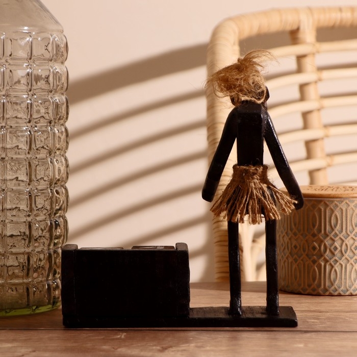 Сувенир дерево календарь "Абориген" 14х20х8 см  МИКС