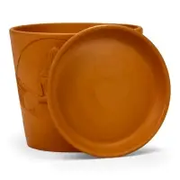 Горшок цветочный с поддоном 2,6 л, d18/h16 см терр-т керамика, "Голландия" (М)