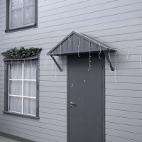 Гирлянда &laquo;Бахрома&raquo; 25 &times; 0.7 м, IP44, УМС, белая нить, 450 LED, свечение белое, 220 В