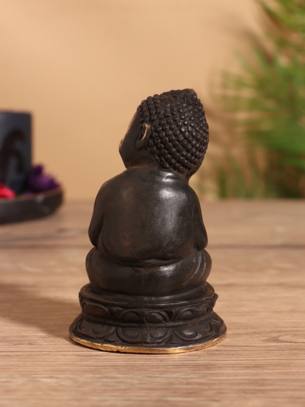 Сувенир бронза "Будда" 6х6х11 см