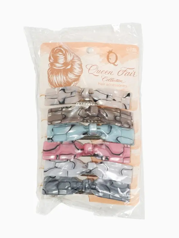 Заколка-автомат для волос "Велия" сияние, 9 см, микс