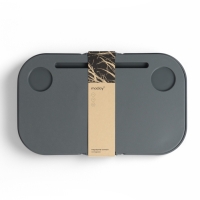 Корзина - столик Maclay 2 в 1, складная, 47 х 28,5 х 23,5 см, стол 45 х 28 х 16 см, серая