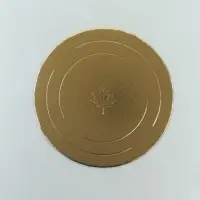 Подложка для торта усиленная, 22 см, золото 2.5 мм