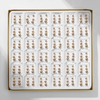 Пусеты в коробке 108 пар &laquo;Ассорти&raquo; бусины №3, 4, 5, цвет золото