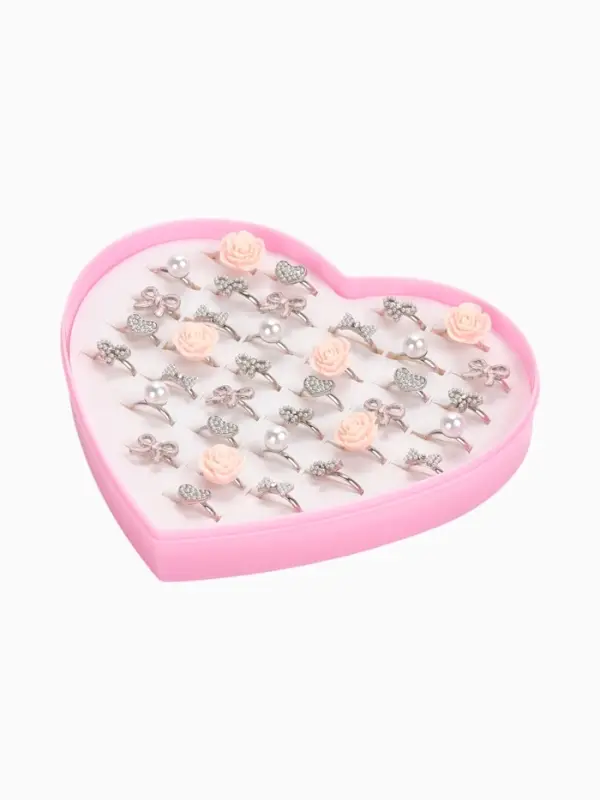 Кольцо детское Выбражулька &laquo;Любовь&raquo;, форма МИКС, МИКС, безразмерное