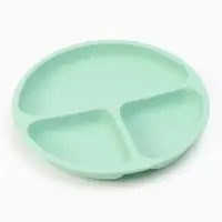 Тарелка детская секционная, 3 секции, бирюзовый, Mum&Baby