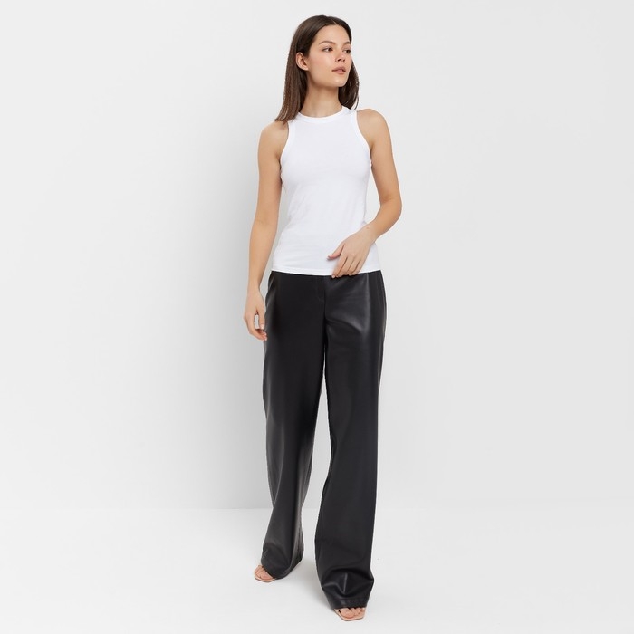 Майка женская MINAKU: Basic line цвет белый, р-р 42 Майка женская MINAKU: Basic line цвет белый, р-р 42