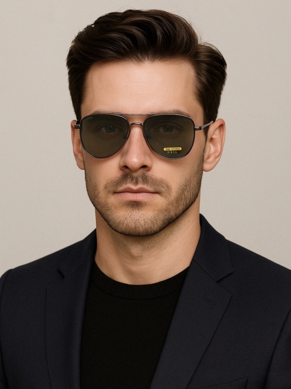 Очки солнцезащитные OneSun, поляризационные, UV 400, линза 5.5&times;6 см, дужка 12.5 см, ширина 14.5 см, микс