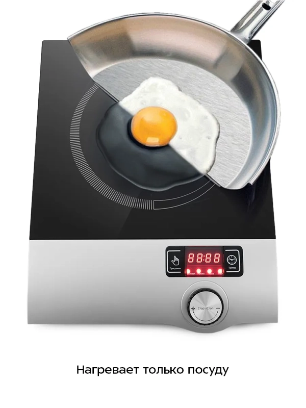 Индукционная плита настольная КТ-108, 2000 Вт