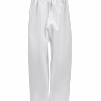 Добок (кимоно) для Тхэквондо, белый, черно-красный ворот, детский, размер 130