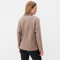 Лонгслив женский MINAKU: Casual Collection цвет шоколад, р-р 42