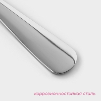 Ложка чайная из нержавеющей стали Доляна &laquo;Таун&raquo;, длина 14 см, цвет серебряный