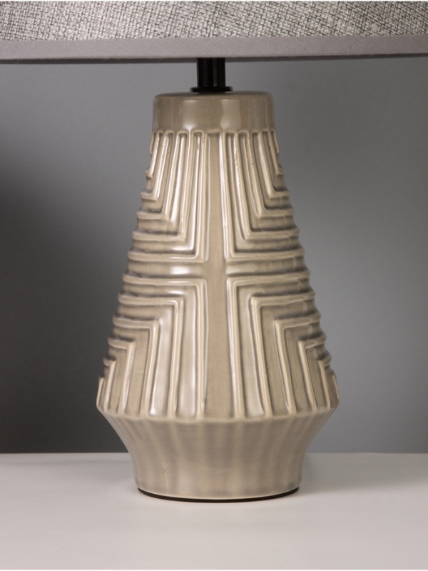 Лампа настольная "Вдохновение" 40Вт Е14 серый 24х24х38см