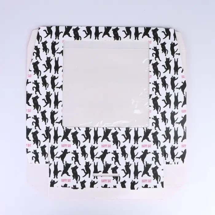 Кондитерская упаковка, коробка с ламинацией &laquo;Котики&raquo;, 20 х 20 х 4 см