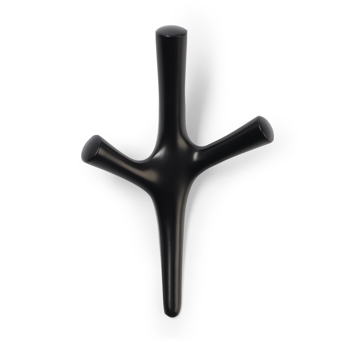 Крючок мебельный CAPPIO PAW, трехрожковый, цвет черный