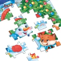 Пазл детский &laquo;Снеговик и лисёнок&raquo;, 54 элемента