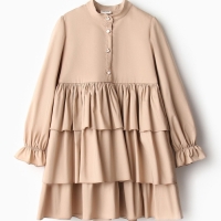 Платье для девочки MINAKU цвет бежевый, рост 128 см Платье для девочки MINAKU цвет бежевый, рост 128 см