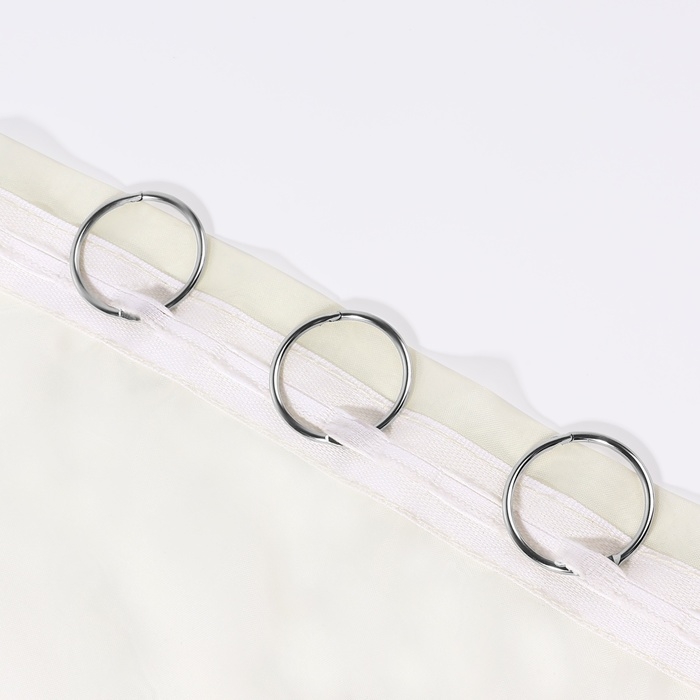 Кольцо для карниза, разъёмное, d = 32/38 мм, 10 шт, цвет серебряный