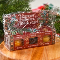 Набор «Светлых праздников» : 2 крем-меда и варенье с шишками по 30 г. Набор «Светлых праздников» : 2 крем-меда и варенье с шишками по 30 г.