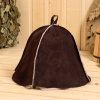 Набор для бани из овчины 2 предмета шапка и коврик Набор для бани из овчины 2 предмета шапка и коврик