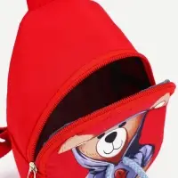 Сумка детская через плечо, цвет красный