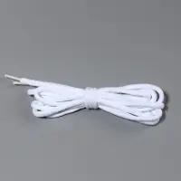 Шнурки для обуви, пара, круглые, d=3 мм, 120 см, белые