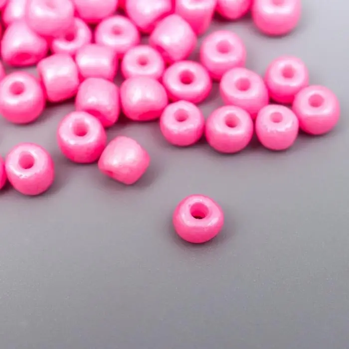 Бисер круглый 6/0 в бутылочке "Зефирно-розовый" 20 гр