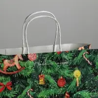 Пакет подарочный новогодний крафтовый &laquo;Новогодняя ёлочка&raquo;, 32 х 28 х 15 см