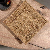 Корзина плетеная 31x31x5 см, сиграсс